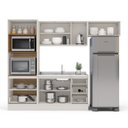 Ver imagem 4 de Cozinha Completa 4 Peças Rubi Off White e Branco Yescasa