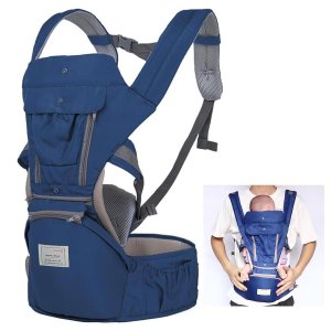 Canguru Carregador Bebe Criança Passeio Viagem Alça Ergonomica Ajustavel Macio Acolchoada Bolso Prat