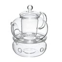 Ver imagem 1 de Jogo Chaleira e Rechaud Vidro Boro 750 Ml Mimo Style Vd22158