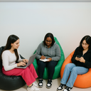 Ver imagem 5 de Puff Pera com Enchimento Decoração Conforto Eventos Almofadão - Laranja