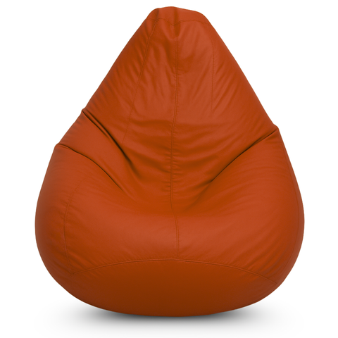 Puff Pera com Enchimento Decoração Conforto Eventos Almofadão - Laranja