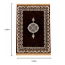 Ver imagem 3 de Tapete Persa Royal Marrom 300x400cm Fio Acetinado - Decoração para Quarto e Sala