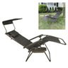 Cadeira Espreguiçadeira Praia Piscina Verao Sol Gravidade Zero Dobravel Reclinavel Jardim Varanda Qu - 1