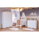 Ver imagem 7 de Berço Americano que Vira Cama Harmonia com Capitone Branco - Permóbili Baby 100% Mdf