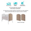 Ver imagem 4 de Berço Americano que Vira Cama Harmonia com Capitone Branco - Permóbili Baby 100% Mdf