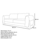 Ver imagem 7 de Sofá 2 Lugares 1,60m Linho Pérola com Detalhes em Madeira - Jobim Lucadi Home