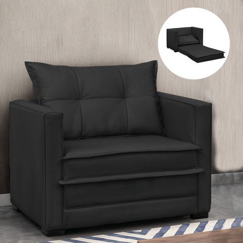 Poltrona Cama Retrátil Solteiro Milenni Veludo B03 - D'rossi