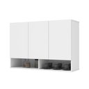 Ver imagem 7 de Armário Suspenso Para Quarto 0,90 Milão 3 Portas Branco EJ Móveis