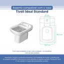 Ver imagem 3 de Tampa Vaso Sanitário Poliester Acrilico Tivoli Branco para Bacia Ideal Standard