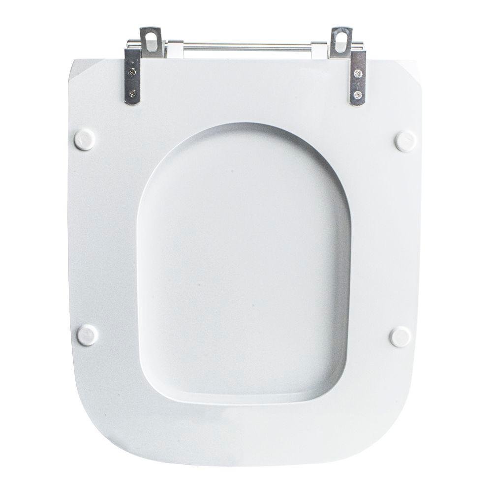 Tampa Vaso Sanitário Poliester Acrilico Tivoli Branco para Bacia Ideal Standard - 5