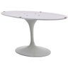 Base de Mesa de Jantar Saarinen Oval Para Tampo de 180x100 Cm Branca Modelar Art Moveis - 2