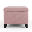 Ver imagem 6 de Recamier Bau Veneza 1,20m Suede Rosa Bebe - Clique Decor Clique decorações