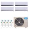 Ar Condicionado Multi Split Inverter Midea Atom 36000 BTUs (3x9000+1x18000) Quente Frio 38ATQA36M5 - - 1