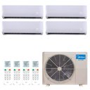 Ver imagem 1 de Ar Condicionado Multi Split Inverter Midea Atom 36000 BTUs (3x9000+1x18000) Quente Frio 38ATQA36M5 -