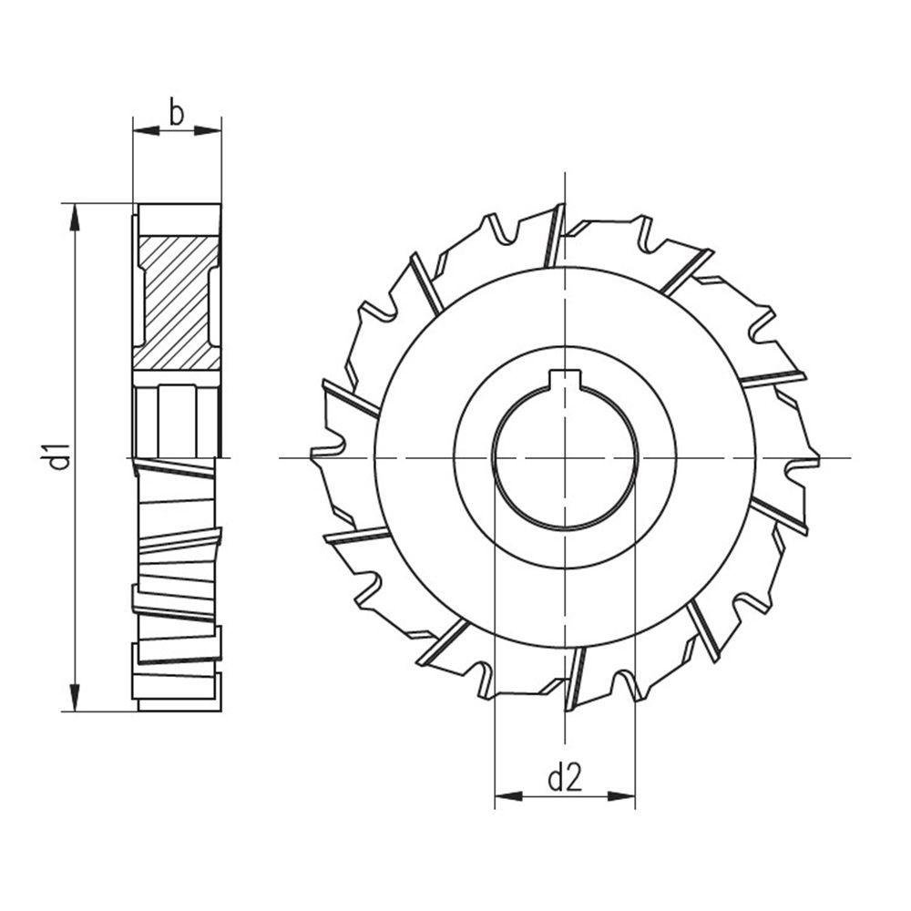 Fresa Circular, Corte 3 Lados - 80 X 8 X 27 X 20 - Din 885 Ah - 1212 - 3