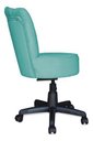 Ver imagem 4 de Cadeira Mocho Pétala Giratória para Estética Consultório Veludo Azul Turquesa Bz Home Decor