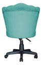 Ver imagem 5 de Cadeira Mocho Pétala Giratória para Estética Consultório Veludo Azul Turquesa Bz Home Decor