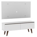 Ver mais imagens de Rack Madesa Le Mans e Painel para Tv até 55 Polegadas 2 Portas - Branco/rustic