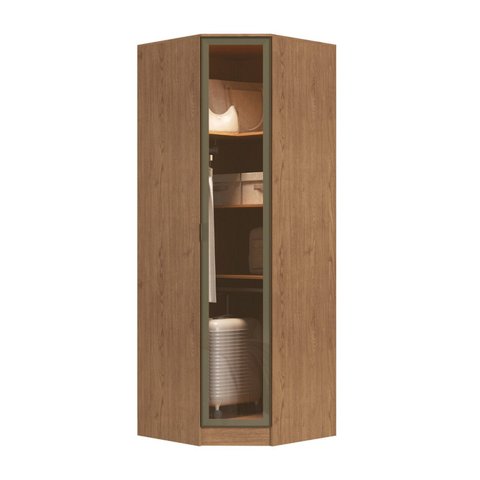 Guarda-Roupa Canto Oblíquo 1 Porta 100% MDF Requinte+