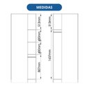 Ver imagem 3 de Guarda-Roupa Canto Oblíquo 1 Porta 100% MDF Requinte+