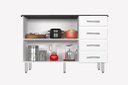 Ver imagem 5 de Balcão Gabinete Canadá para Cooktop 5 Bocas 4 Gavetas Bpm Passe Bem