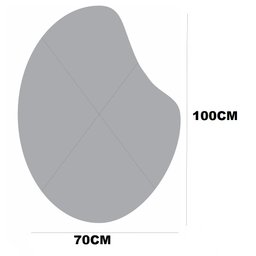 Espelho Organico Grande 100 X 70 Moderno Lapidado com Suporte - 5