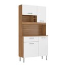 Ver imagem 5 de Armário Balcão Cozinha Completa 4 Portas Marie 1 Gaveta MDP 91cm Amendola Branco Demóbile