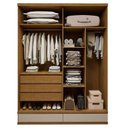 Ver imagem 4 de Guarda-roupa 4 Portas 3 Gavetas 100% Mdf Urbano