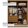 Guarda-roupa 4 Portas 3 Gavetas 100% Mdf Urbano - 13