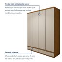 Ver imagem 6 de Guarda-roupa 4 Portas 3 Gavetas 100% Mdf Urbano