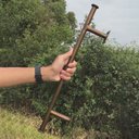 Ver imagem 4 de Puxador Artesanal Verniz Lindo em Ferro Reforçado para Porta Libertas Rosas Artesanato Puxador de Po