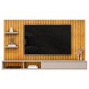 Ver imagem 5 de Painel Ripado Tv 60 Pol com Bancada Suspensa 179cm Joan D05 Cedro Bali - Lyam Decor