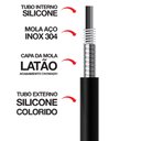 Ver imagem 6 de Torneira Misturador Parede Flexível Luxo Preto Fosco 1/4V