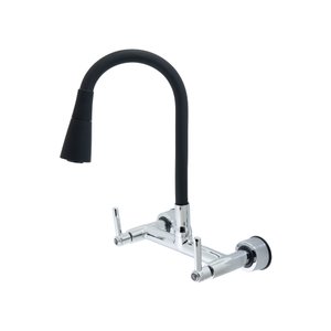 Torneira Misturador Parede Flexível Luxo Preto Fosco 1/4V