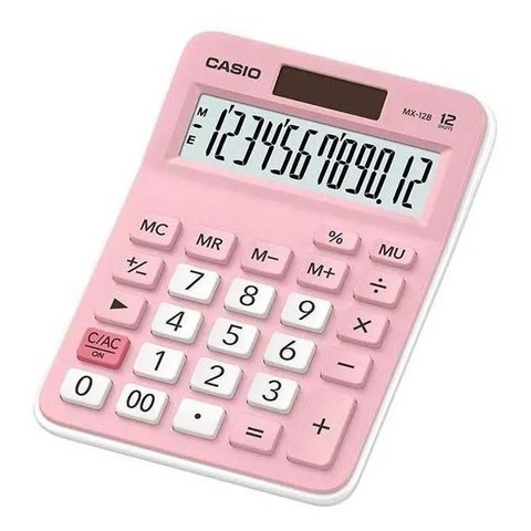 Calculadora de Mesa Pequena 12 dígitos MX-12B - Rosa
