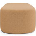 Ver imagem 4 de Kit 02 Puffs Decorativos Orgânicos para Living Quarto 195cm Doha W01 Bouclê Mostarda - Lyam Decor