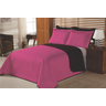 Cobre Leito Queen Dupla Face 3 Pçs Florença:rosa Pink - 1