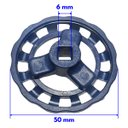 Ver imagem 4 de Volante para Registro Gav Bruto 1/2 3/4 Quadrado 6mm Diam 50mm Inquebravel - 12306005088
