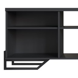 Rack Industrial 180 Cm 2 Pt com Tela em Metal 1027 Preto Pp - 5