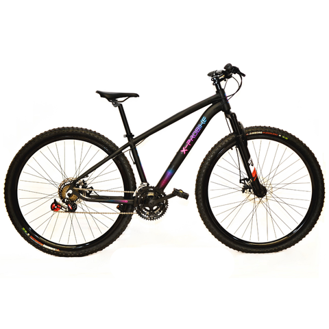 Bicicleta Aro 29 Câmbio Traseiro Shimano 21v Preto Rosa e Azul X-PROBIKE:19
