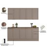 Cozinha Modulada Completa 4 Peças 9 Portas 2 Gavetas Unna - 6