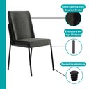 Ver imagem 7 de Conjunto Sala de Jantar 6 Cadeiras San Paolo Carraro Nogal Preto