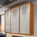 Ver imagem 4 de Guarda Roupa Casal Medelim 3 Portas 8 Gavetas Cinamomo Fendi - Novo Horizonte