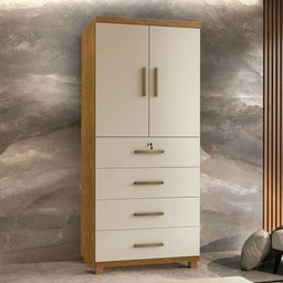 Cômoda Bh com 7 Gavetas MobyCasa Moveis Branco - 1