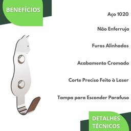Kit 10 Ganchos De Parede Decorativo Pendurador De Bolsa G.C - 4