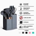 Ver mais imagens de Kit Utensílios de Cozinha Jogo Completo 19 Peças