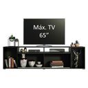 Ver imagem 5 de Rack para Tv até 65 Polegadas Madesa Cancun - Preto