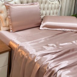 Jogo de Cama Lençol Casal Luxo Charmousse 4 Peças - Rosê - 3