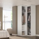 Ver imagem 4 de Guarda Roupa de Canto 2 Portas Mdf Spacios Belmax:branco