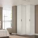 Ver imagem 5 de Guarda Roupa de Canto 2 Portas Mdf Spacios Belmax:branco